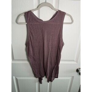 Lululemon 6 Purple Meet Halfway Tank Open Back Tie Yoga Pilates Workout Gym